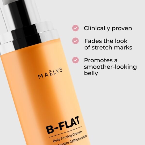 MAËLYS Cosmetics B-FLAT Belly Firming Cream - Stretch Mark, Tightening Belly Cream