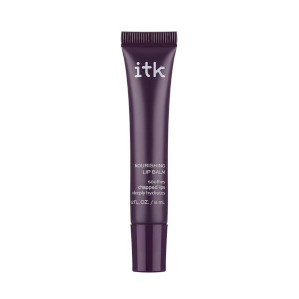 ITK Nourishing Lip Balm - Hydrate Dry, Chapped Lips with Shea Butter + Coconut Oil + Vitamin E - Moisturizes + Soothes Chapped Lips - Glossy, Fragrance Free, Clear, 0.2 Oz