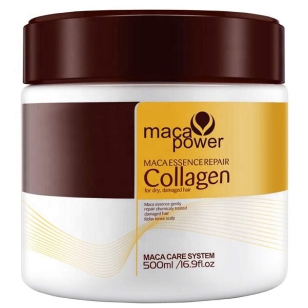 Deep Repair Conditioning Argan Oil Collagen Hair Mask Essence for Dry Damaged Collagen Hair Treatment All Hair Types 16.90 oz 500ml