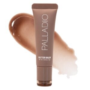 51ol86gg-BL._SL1100_.jpg Palladio Butter Balm - Hydrating Lip Balm with Sheer Tint, Aloe, Peptides, Shea Butter, and Vegan Formulation for Instant Moisture, Shine, and Soothing Lip Care, Caramel Glazed