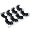 51p1gUGBhnL._SL1000_.jpg HBZGTLAD NEW 4 Pairs 3D Mink Hair False Eyelashes Criss-cross Wispy Cross Fluffy length 25mm Lashes Extension Handmade Eye Makeup Tools (MDR-5)