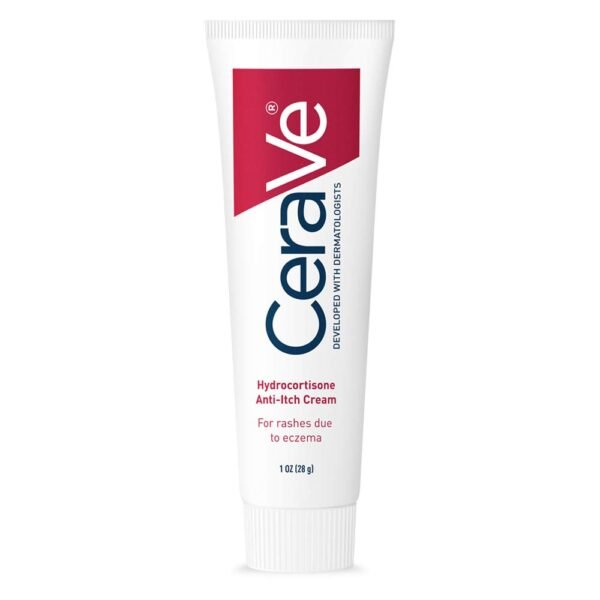51pid-H8mKL._SL1000_.jpg CeraVe 1% Hydrocortisone Anti-Itch Cream, Fragrance-Free Relief for Eczema-Prone & Dry Skin, 1 Ounce