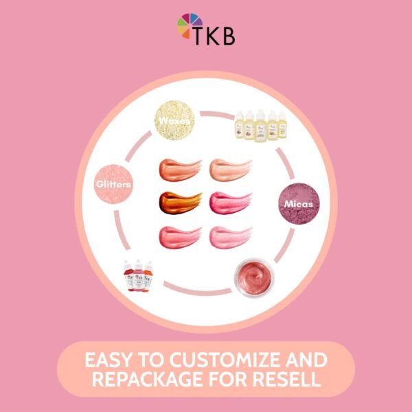 51pnDrMj6OL._SL1080_.jpg TKB Lip Gloss Base (Flexagel M)| Moisturizing, High Shine, Crystal Clear, Vegan and Cruelty free| Made in USA. (15 Ounce (Pack of 1))
