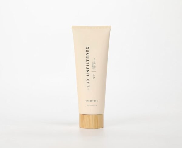 + Lux Unfiltered N°14 Sculpting, Firming, & Conditioning Body Cream for Women - Firming Body Lotion with Peptide Blend & Caffeine - Tones, Sculpts, & Hydrates - Vegan & Cruelty Free - Sandstone