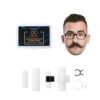 51qAtN5dpOL._SL1000_.jpg Moustache Training Wheels, 2 Pair Set - Size L & Size S Mustache Curler, Hair Styling Tool for Handlebar Mustache, Perfect Gentleman's Gift
