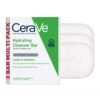 CeraVe Hydrating Cleanser Bar, Soap-Free Body and Facial Cleanser with 5% Moisturizing Cream, Fragrance-Free, 3-Pack, 4.5 Ounce Each