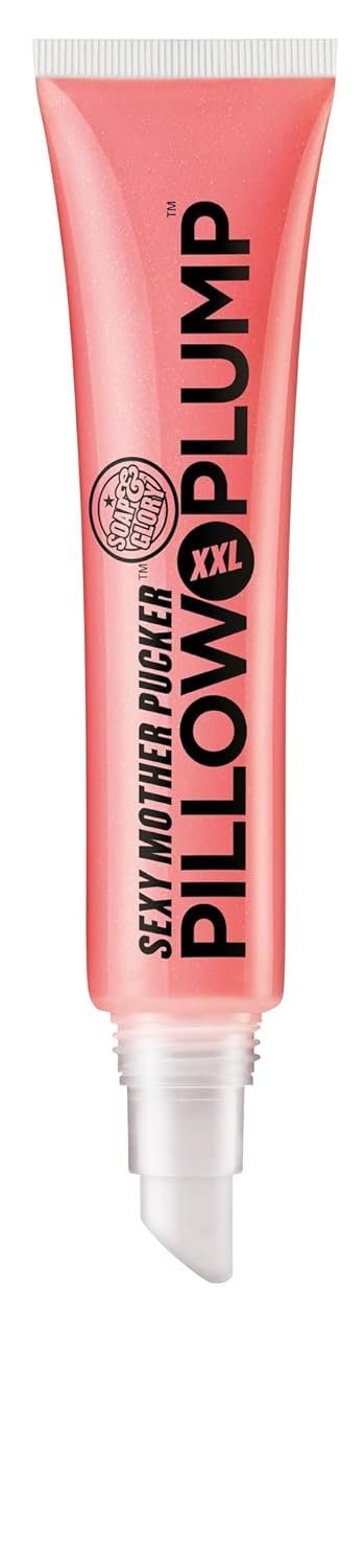 51qc32ozGIL._SL1500_.jpg Soap & Glory SMP XXL Pillow Plump Lip Gloss - Hydrating, Plumping Lip Gloss for Full, Volumized Lips - Lip Plumper Gloss + Chocolate Orange Scent with Vegan Formula in Pinkwell (10ml)
