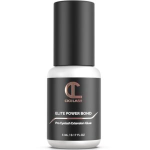 51qir3JCVLL._SL1500_.jpg Elite Power Eyelash Extension Glue for Professionals - Maximum 8 Week Retention / 1-2 Second Drying Time Semi Permanent Individual/Volume Lash Extension Glue with Deep Black Color - Latex Free 5ml