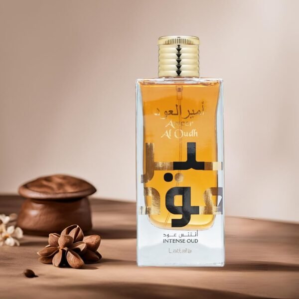 51quJflC6gL._SL1000_.jpg Lattafa Ameer Al Oud Intense Oud for Unisex Eau de Parfum Spray, 3.4 Ounce