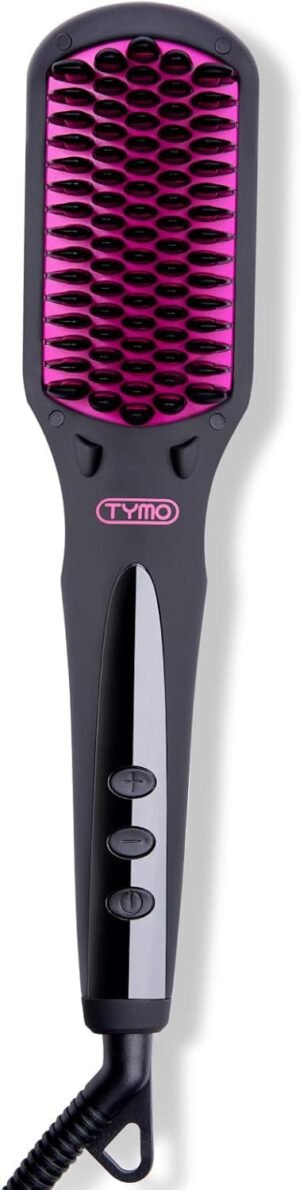 51rR9rr03L._AC_SL1500_.jpg TYMO Ionic Hair Straightener Brush - One-Step Hair Straightener for Women, Straightening Brush with Negative Ions, 16 Temp Settings, LCD Display, Dual Voltage, Hot Comb Flat Iron for Frizz-Free Styles