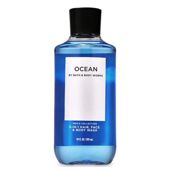 Bath and Body Works 3 Pack 2-in-1 Hair + Body Wash Freshwater, Graphite and Ocean. 10 Oz.