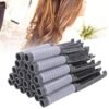 20pcs Hair Perm Rods Fluffy Perming Rod Hair Roller Curler Hairdressing Tool Kit(Purple) Styling Tools & Appliances (Grey)
