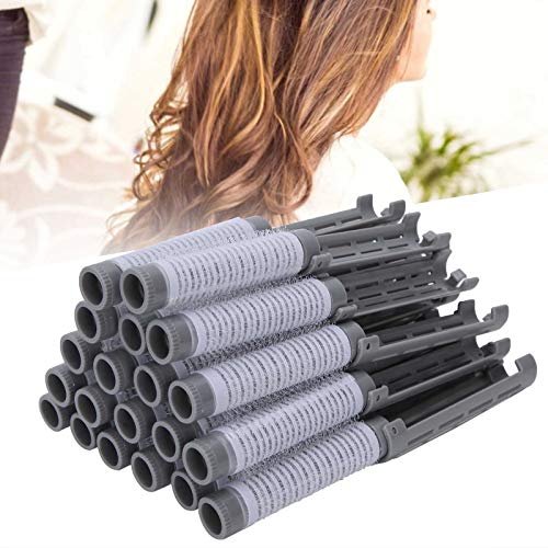 20pcs Hair Perm Rods Fluffy Perming Rod Hair Roller Curler Hairdressing Tool Kit(Purple) Styling Tools & Appliances (Grey)