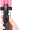 Mini Crimper for Short Hair 1/2 Inch, Small Beach Waves Tool, 3 Barrel Waver With Argan Oil Infused, Easy to Use Curling Iron