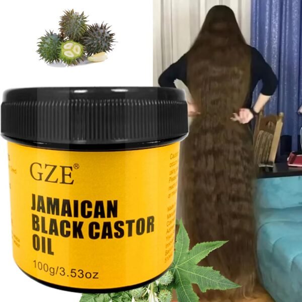 61AKydsHzL._SL1000_.jpg GZE Jamaican Black Castor Oil for Hair Growth Grease and Damaged Dry Scalp - Hair Grease for Men and Women Eyebrow & Eyelashes Nourishment, and Skin Hydration