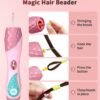 61Pss8hBjL._AC_SL1500_.jpg Geyiie Hair Salon Toys for Kids, DIY Makeup Kit for Girl with Beads for Hair Braids, Princess Toys Hair Styling Tools for Girls, Vanity Set for Toddler Party Favor Gifts, Pretend Play Toys