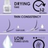 61cpq6cAiL._SL1500_.jpg Crystal Clear Eyelash Extension Glue Stacy Lash (0.17fl.oz/5ml)/1 Sec Drying Time/Retention – 8 Weeks/Transparent Adhesive/Professional Supplies