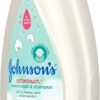 Johnson's CottonTouch Newborn Baby Body Wash & Shampoo, Gentle & Tear-Free, Made with Real Cotton, Gently Washes Away Dirt & Germs, Sulfate- & Paraben-Free for Sensitive Skin, 13.6 fl. oz