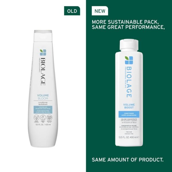 Biolage Volume Boost Conditioner - Weightless Moisture, Shine & Volume, For Fine Hair, Soy Protein & Polymers, Vegan & Paraben-Free