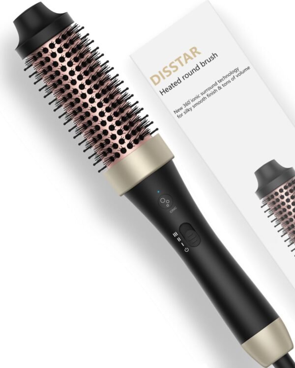 61-MnxDgKwL._AC_SL1500_.jpg Ionic Thermal Brush Blowout Hot Brush 1.5 Inch Heat Hair Curling Brush 30s Fast Heated Round Brush Hair Styling Brush Dual Voltage Hot Curling Iron Brush for Easy Blowouts Styling
