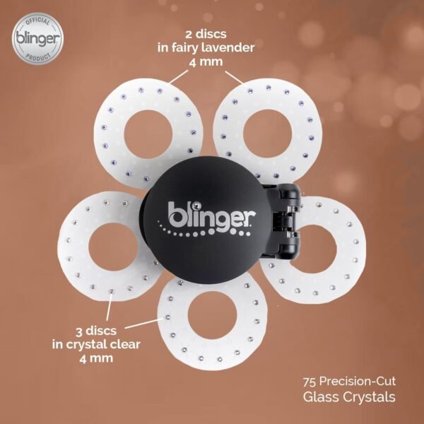 61-O6-slHjL._SL1500_.jpg blinger® Starter Kit | Women's Hair Styling Tool + 75 Precision-Cut Glass Crystals | Bling in Seconds! Bedazzling Multi-Faceted Gems | Hair-Safe – Bling In Brush Out