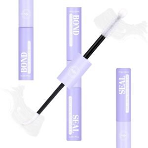 61-X6t88SXL._SL1500_.jpg Mavphnee Lash Bond and Seal Clear Eyelash Glue Strong Hold Bond and Lock Waterproof Cluster Lashes Glue DIY Lash Extensions Sensitive Eye Eyelash Adhesive with Lavender Essential Oil
