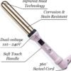 61-pnnzspsL._AC_SL1001_.jpg L'ANGE HAIR Ondulé 32 MM Titanium Curling Wand | Professional Hot Tools Curling Iron 1.25 Inch | Salon Hair Styling Wands for Beach Waves | Best Hair Curler Wand for Frizz-Free, Lasting Curls