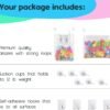 2 x Mesh Bath Toy Organizer + 8 Ultra Strong Hooks – The Perfect Bathtub Toy Holder & Bathroom or Shower Caddy – These Multi-use Net Bags Make Baby Bath Toy Storage Easy – For Kids & Toddlers
