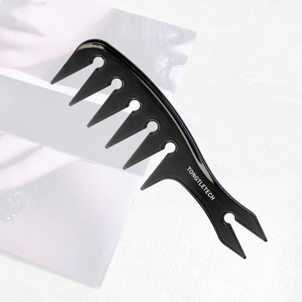 610CihUrxL._SL1496_.jpg Texture Comb – Men Hair Wide Tooth Combs Styling Brushes Women Men Oil Head Combs Most Hair Types Salon and Barber Comb