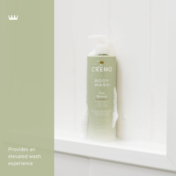 Cremo Pear Blossom Skin Moisturizing Body Wash for Women, Notes of Delicate Petals of Pear Blossoms, 16 Fl Oz