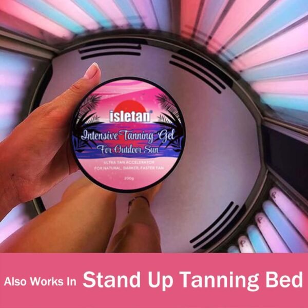 intensive tanning gel peach, tanning gel for outdoor sun, 200g