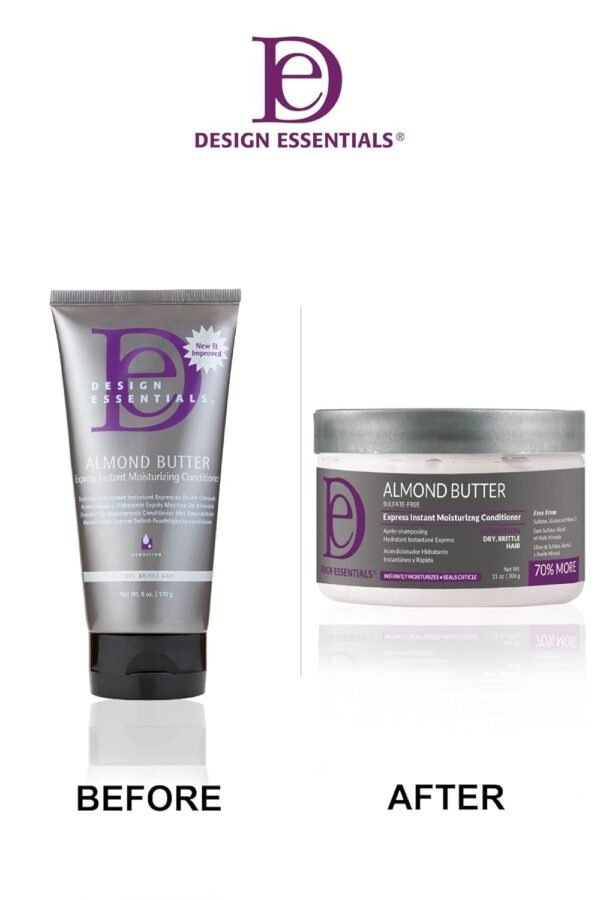 Design Essentials Almond Butter Express Instant Moisturizing Conditioner, For Hydrating and Moisturizing Dry, Brittle Hair, 11 oz (Pack of 1)