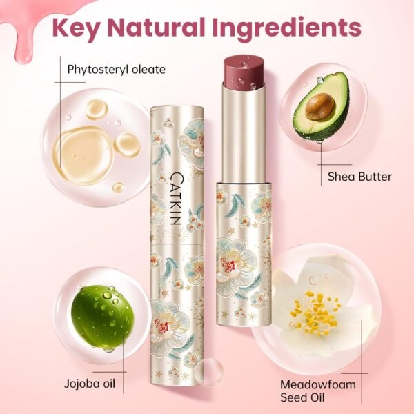 610q8iw45PL._SL1000_.jpg CATKIN Glossy Lip Balm Ultra Hydating Glow Lip Tinted Jelly Plump Melting Balm Shea Butter Repair Soothing For Dry Lips Dewy Finished 0.12 oz C05 SUNFLOWER