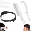 6118QhUCHyL._SL1500_.jpg Fade Hair Trimming Guide for Men Haircut, Adjustable Silicone Curved Haircut Band, Curved Positioning Comb and Flat Top Comb for Home DIY Haircuts, Self Haircut Kit Guide Salon Styling Tools