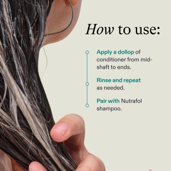 Nutrafol Conditioner, Physician-formulated for Thinning Hair, Moisturizing, Strengthening and Color Safe, Lightweight Protection