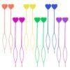 12pcs Quick Beader for Hair Braids Loading Beads Braid Stringer Ponytail Maker Plastic Hair Tail Beading Tools Kit for Kids Girls (Colorful)