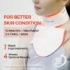 6121agf1tzL._AC_SL1200_.jpg Neck & Décolleté Firming Beauty Device – LED Light Therapy Skin Tone and Texture Enhancement, 630nm and 830nm Dual Wavelengths Emission LED Device, Liquid Silicone