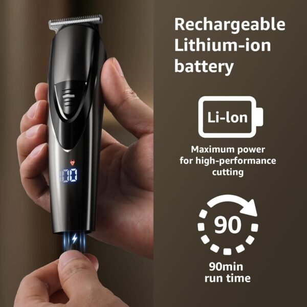 6123Rb1DXqL._AC_SL1500_.jpg Electric Beard Trimmer for Men: 12-in-1 Professional Barber Hair Clippers - Cordless Grooming Kit - Turbo Speed & Precision Blades