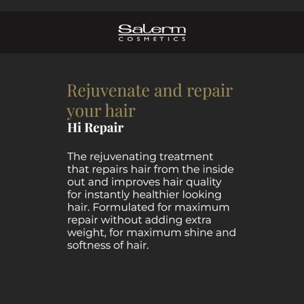 SALERM - Hair Repair Mask - Hi Repair Mask 02-1000 ml - Deeply Moisturizes Damaged Hair - Repairs and Rejuvenates - Shinier and Softer Hair - Immediate Effect