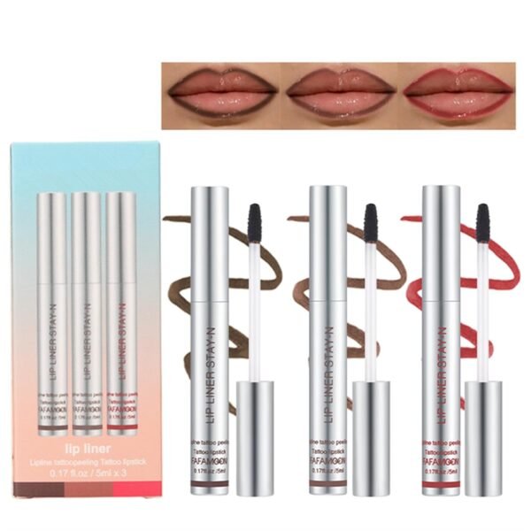 612nw7IYOL._SL1500_.jpg BONNIE CHOICE 3 Colors Peel Off Matte Lip Liner Stain, Long Lasting Natural Peel Off Tattoo Lip Stain, Waterproof Non-Stick Cup Lip Tint Peel Off Lip Gloss, Lip Makeup Gifts for Women (3pcs/Set B)
