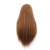 Mannequin Head Human Hair, 80% Real Hair 26-28" Cosmetology Mannequin Head Hair Styling Hairdressing Practice Training Doll Heads with Clamp Holder and Tools (#27 Light Brown)