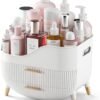 Makeup Organizer with Drawers,Skincare Organizer for Vanity,Storage Box with Handle,Large Cosmetic Display case for Dresser, Bathroom Countertop