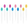 612xqxd-3FL._SL1500_.jpg Soft Double-Side Lips Brush, 10Pcs Silicone Face Scrubber, Lip Scrub Brushes, Nose Clean Scrubber, Blackhead Removal Brushes, Gentle Exfoliating Tool for Lips Care Beauty (5 colors)