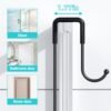 Over the Door Shower Caddy Hanging: Black Rustproof Shower Organizer over the Door - No Drilling Bathroom Rack for Inside