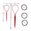 613NOR3glPL._SL1500_.jpg Conair Topsy Tail Hair Tool - Ponytail Hair Loop Styling Tool - Includes Hair Ties Hair Styling Kit Included - 5-Piece Set