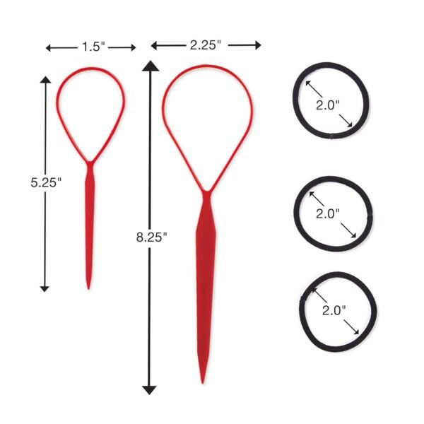 613NOR3glPL._SL1500_.jpg Conair Topsy Tail Hair Tool - Ponytail Hair Loop Styling Tool - Includes Hair Ties Hair Styling Kit Included - 5-Piece Set