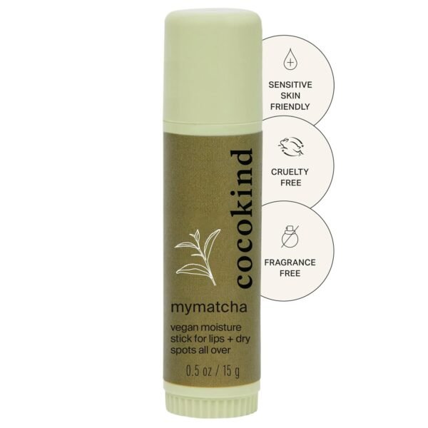 613a5mdKuQL._SL1500_.jpg Cocokind Mymatcha All-Over Moisture Stick, Lip Balm and Eye Cream for Dry Skin 0.5 Oz