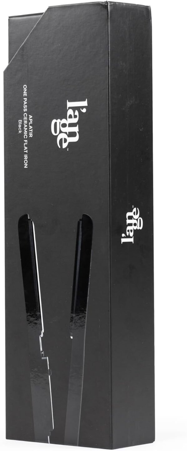 613jroX8GFL._AC_SL1500_.jpg L'ANGE HAIR Aplatir Ceramic 1" Flat Iron | Adjustable Temp & Dual Voltage Hair Straightener | Tourmaline-Infused Plates for Smooth, Frizz-Free Styling | 1 Inch Styling Tool (Black)
