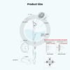 gotonovo Bathroom Shower Head Kit High Pressure Combo System Shower Faucet 6 Modes ABS Handheld Spray Shower Trim Kit Valve Included Shower Head and Handle Set Matte Black
