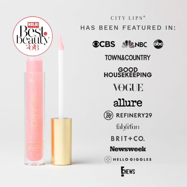 6144MIS4ZuL._SL1500_.jpg City Beauty City Lips Plumping Lip Gloss - High-Shine Gloss for Fuller, Younger-Looking Lips | Hydrating & Smoothing Lip Treatment Hyaluronic Acid